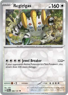 Regigigas Master Ball Holo 86